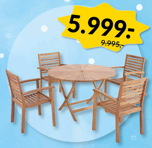 MATAHARI PALA TEAK HAVEM&Oslash;BELS&AElig;T - FEBRUARSALG